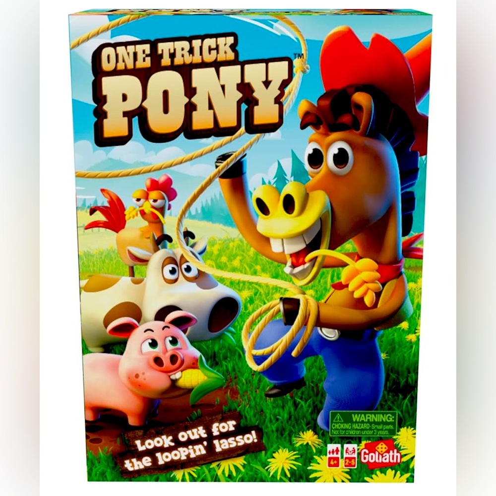 Goliath One Trick Pony Game- Round Up Animals Before Cowboys Spinning Lasso Rope